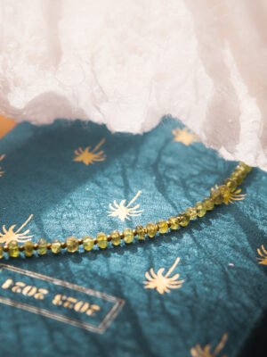bracelet péridot et hématite