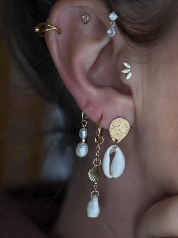 boucle d'oreille mini perle d'eau douce