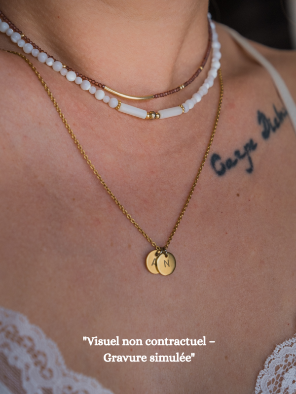 collier médaillon personnalisé