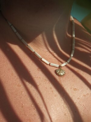 collier nacre naturelle artisanal - bijou boheme